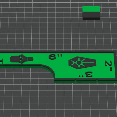 Thước đo Necron cho 40k (Remix đa màu, không cần pause đổi filament)
