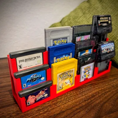 Kệ Trưng Bày Băng Game Boy Ổn Định (Chống Lật, Test với Băng OEM)