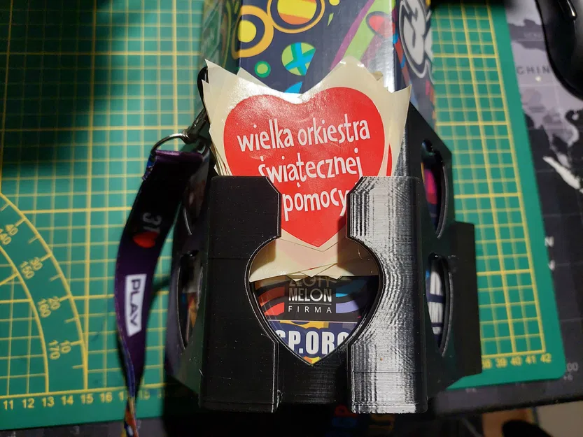 Uchwyt na puszkę WOŚP – Giá/holder treo lon có túi đựng tim - Image 3