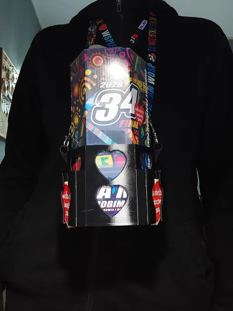 Uchwyt na puszkę WOŚP – Giá/holder treo lon có túi đựng tim - Image 4