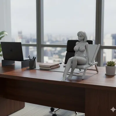 Cô gái mặc đồ bơi ngồi trên ghế xếp (deck chair) 2