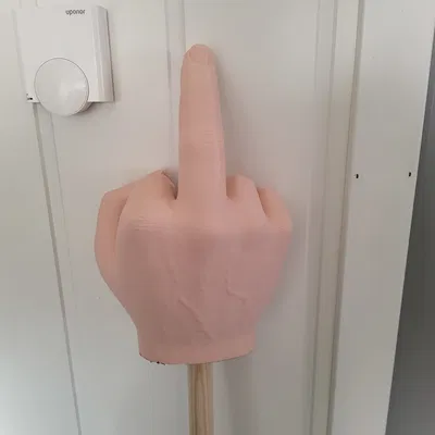 F*ck Stick (cây chọc ngón giữa) gắn cán chổi