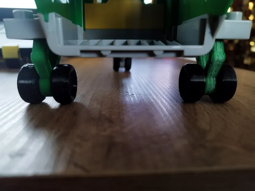 Bộ càng đáp máy bay chở hàng DUPLO: 2 bánh + chốt trên - Image 2