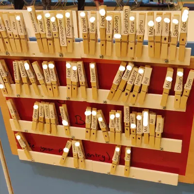 Móc & Thanh Rail Standoff cho Peg Board Cầu Lông