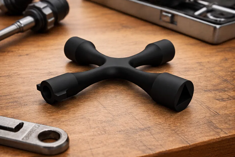 Chìa Khóa Tủ Điện Vạn Năng 4 Chiều (Universal Electrical Cabinet Key) - Image 1