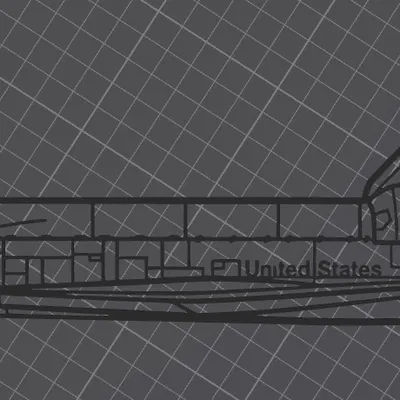 Tranh Treo Tường Silhouette Space Transportation System (STS)