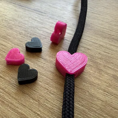 Hạt Trang Trí Trái Tim Xỏ Dây – Bản Valentine