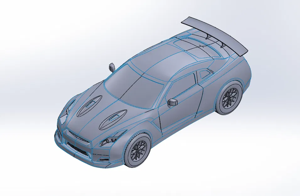 Mô hình xe NISSAN GTR - Image 1