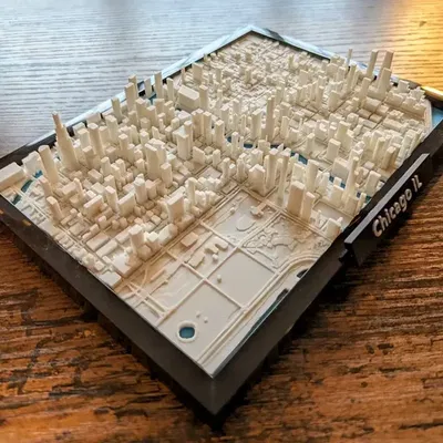 Chicago Illinois 3D-Miniatur