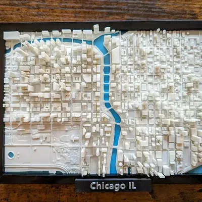 Chicago Illinois 3D-Miniatur