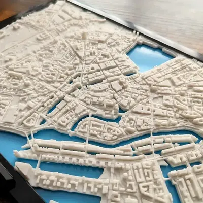 Hamburg Deutschland 3D Miniatur