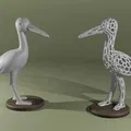 Stork Voronoi (Cò phong cách Voronoi) - Thumbnail 1