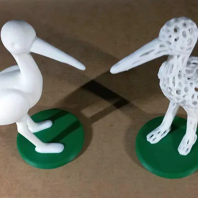 Stork Voronoi (Cò phong cách Voronoi)