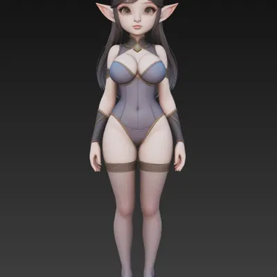 Cô bé elf dễ thương 3