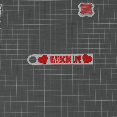 Móc khóa Neverendling Love NEW