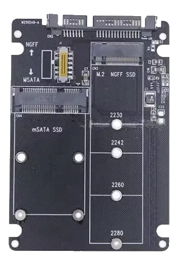 Vỏ adapter M.2/mSATA sang SATA Rev.1 - Image 2