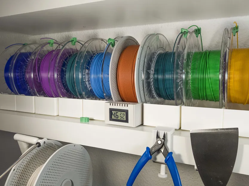 Giá đỡ cuộn Filament kèm thermometer hygrometer - Image 3