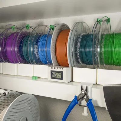 Giá đỡ cuộn Filament kèm thermometer hygrometer