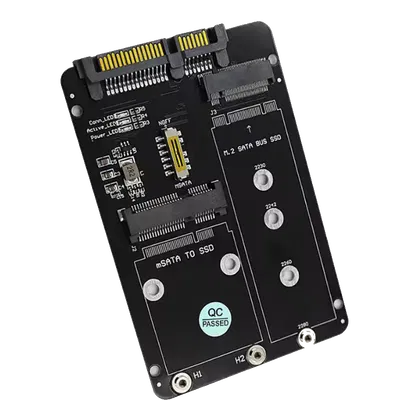 Vỏ adapter M.2/mSATA to SATA Rev.2