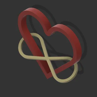 Móc treo Trái Tim & Vô Cực (Love Valentine)