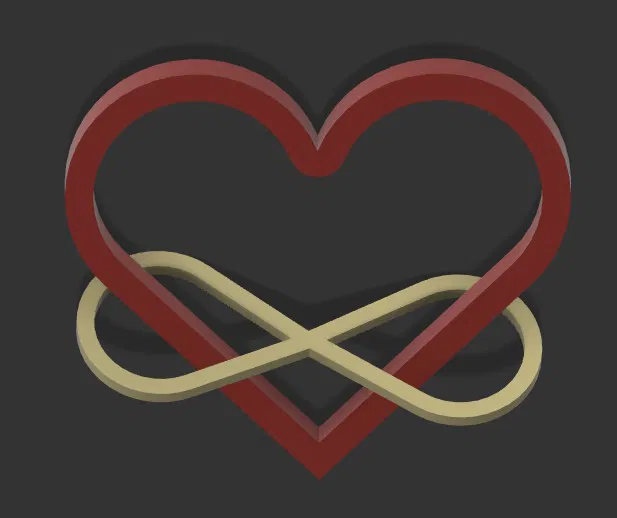 Móc treo Trái Tim & Vô Cực (Love Valentine) - Image 2