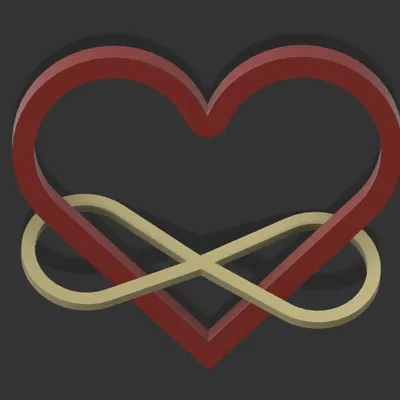 Móc treo Trái Tim & Vô Cực (Love Valentine)