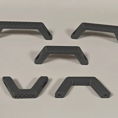 Tay nắm tủ lục giác hiện đại | 5 cỡ (50–90mm)