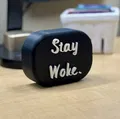 "Stay Woke." Bảng chữ để bàn kiêm chặn giấy tối giản - Thumbnail 1