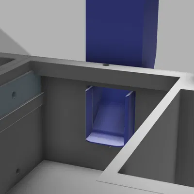 Centauri Carbon Base (Đế cho Elegoo CC1 có 2 ngăn kéo & chute xả thải)