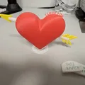 Trái Tim Valentine Có Mũi Tên – Điêu Khắc Cơ Khí Kèm Thông Điệp - Thumbnail 3