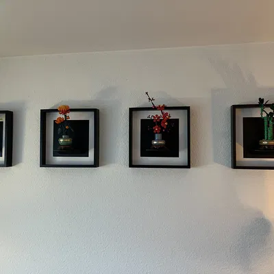 Lego Botanical trong khung IKEA Sannahed 35x35cm