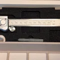 Khay Gridfinity nghiêng cho foam thước cặp (Caliper foam gridfinity holder) - Thumbnail 1