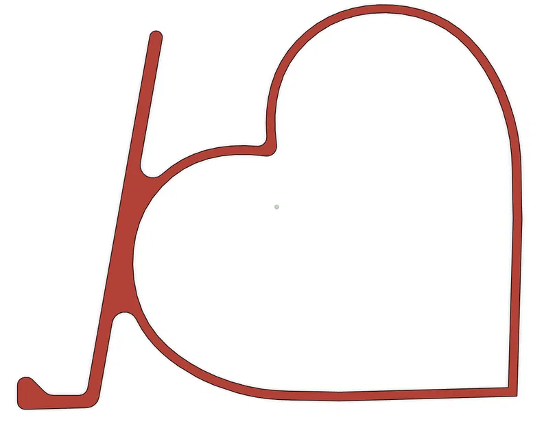 Kệ đỡ điện thoại hình trái tim (Phone holder Heart) - Image 2