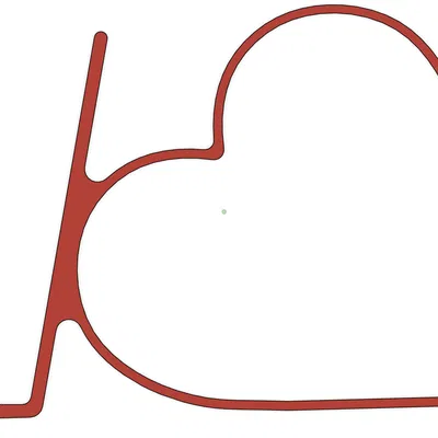 Kệ đỡ điện thoại hình trái tim (Phone holder Heart)