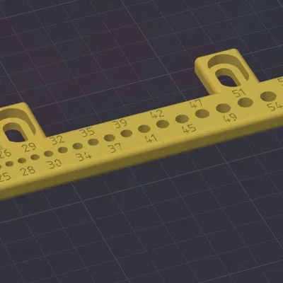 Giá đỡ dụng cụ gắn mép optical table có nhãn