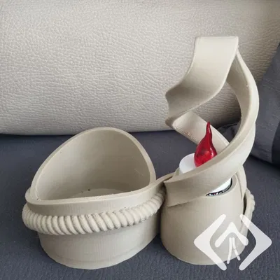 Chân Đế Xoắn Ốc Cho Chậu Cây & Nến LED