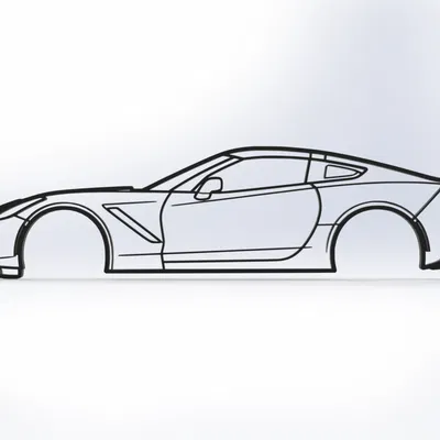 Tranh treo tường Chevrolet C7 Corvette