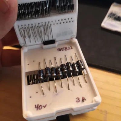 Hộp organizer resistor/diode nhỏ gọn - thêm nhiều kích thước