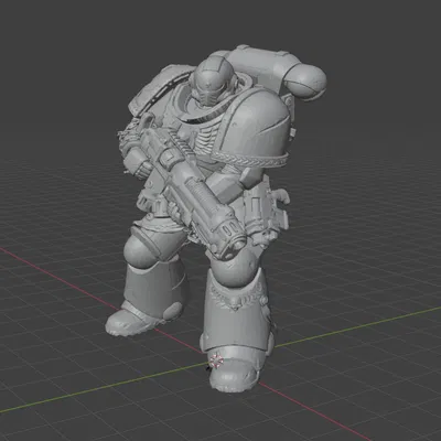 Warhammer 40k Titus full armor Plasma Gun