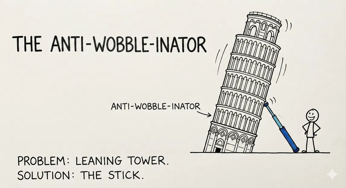 The Anti-Wobble-Inator - Cây Chống Rung Lắc Tăng Đưa (180-230mm) - Image 4