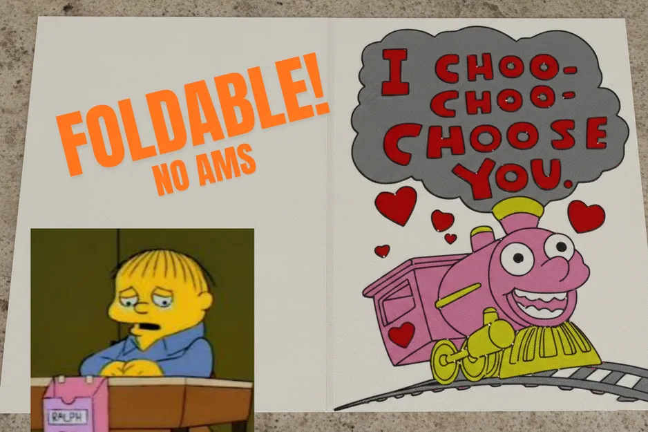 Choo - choose you! | Post Card Valentine - Image 1