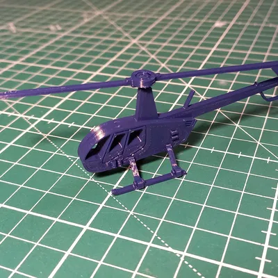 Robinson R44 Kit Card – Mô hình trực thăng lắp ráp để in 3D