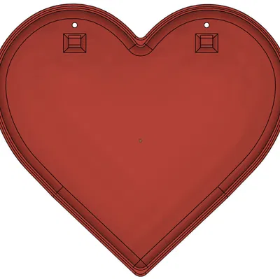 Hộp đựng chìa khóa treo tường hình trái tim (Heart Keybox wall mount)