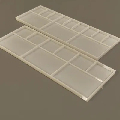 Bảng pha màu sơn đơn giản ~ 7g!