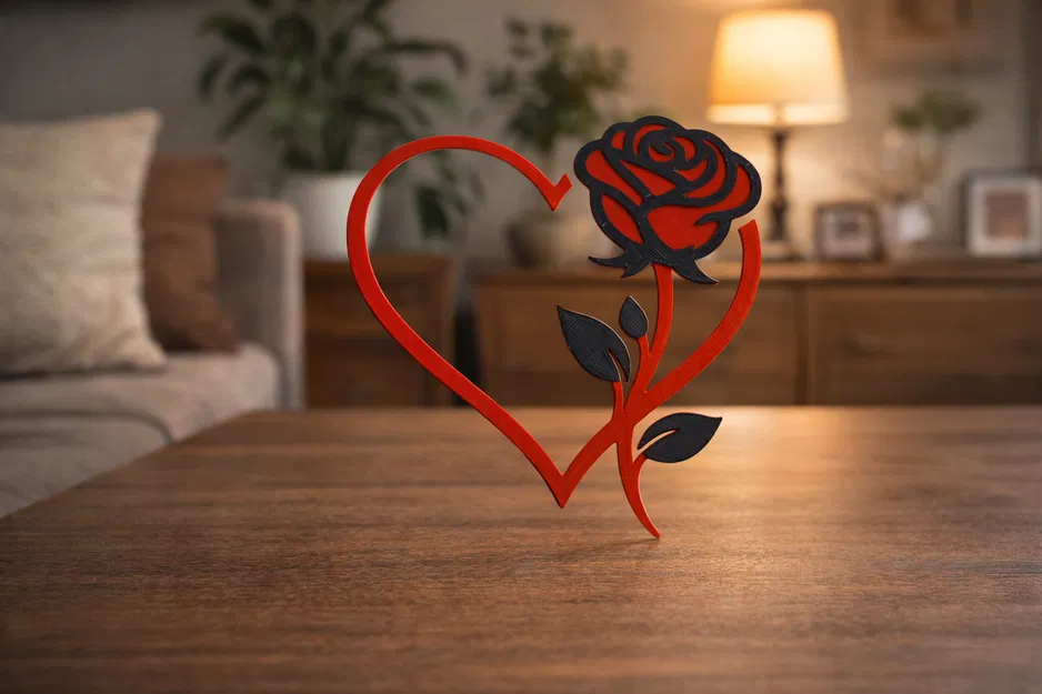 Quà tặng tình yêu Trái tim và Hoa hồng - Image 1