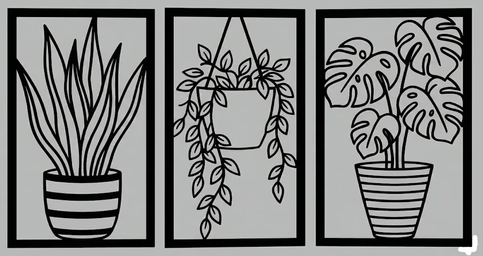 Tranh Treo Tường Hiện Đại [FREE STL + SVG] In Dễ, Không Cần Supports - Image 1