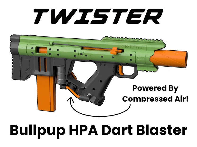 (DIY Nerf) The Twister - Bullpup HPA Dart Blaster! - Image 1