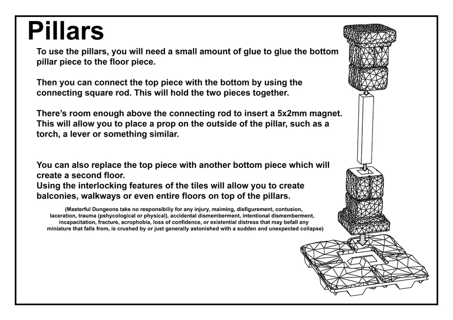Trụ Đá Masterful Dungeons Pillar – Stone - Image 12