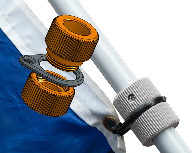 Vòng Gắn Cột Cờ - Khớp Xoay Chống Quấn (FLAGPOLE MOUNTING RINGS - ANTI-FURL SWIVEL) - Image 1