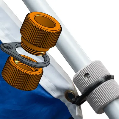 Vòng Gắn Cột Cờ - Khớp Xoay Chống Quấn (FLAGPOLE MOUNTING RINGS - ANTI-FURL SWIVEL)